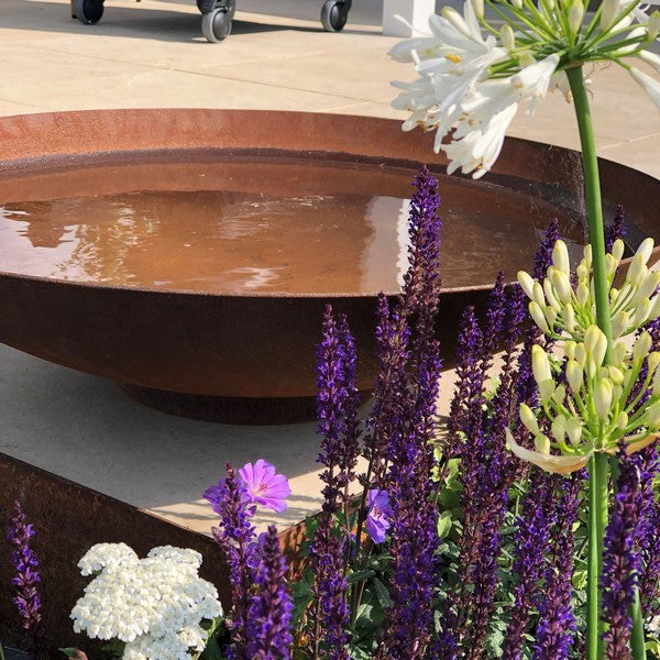 Corten Steel Water Bowl